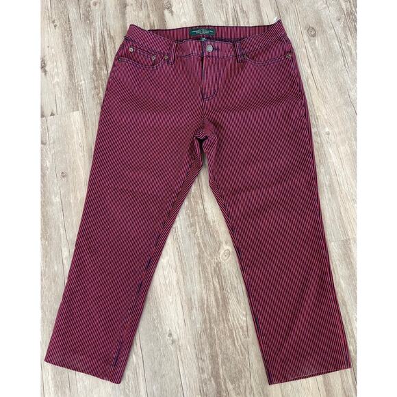 LRL Lauren Ralph Lauren women red jeans petite size10 vintage - Picture 1 of 7